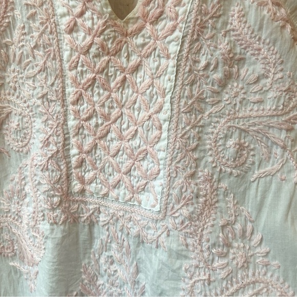 Roberta Roller Rabbit women’s embroidered cotton Faith tunic top - Picture 2 of 8